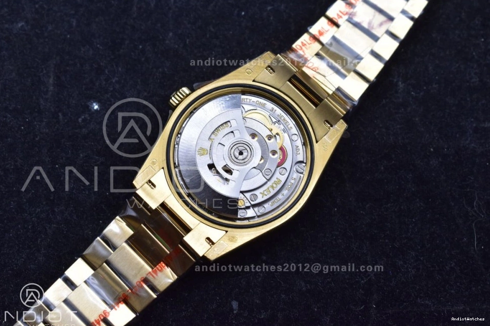 Weight) DayDate 702 QF 36 904L (Gain Square Steel with YG Edition President on vr3255 Silver V5 Bracelet Dial Comfortable Best Diamond 0215